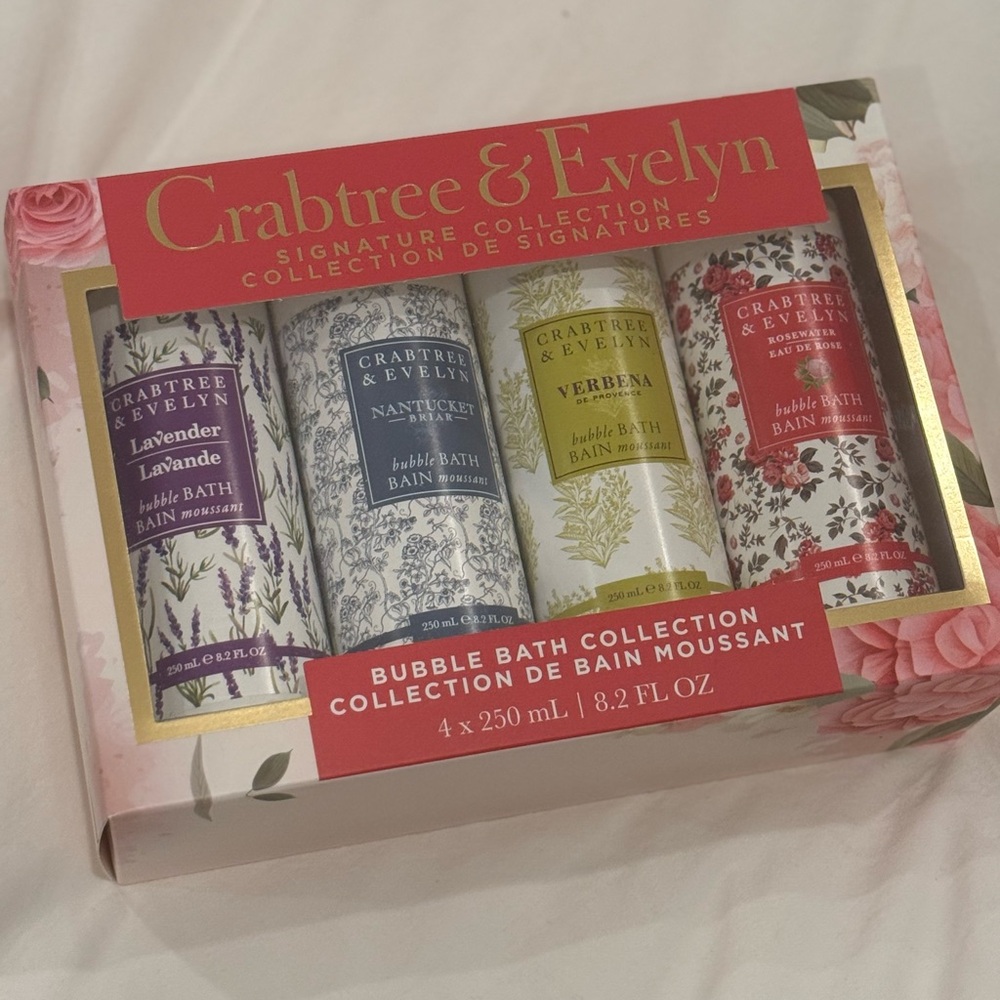 🆕Crabtree & Evelyn Signature Collection Bubble Bath Set